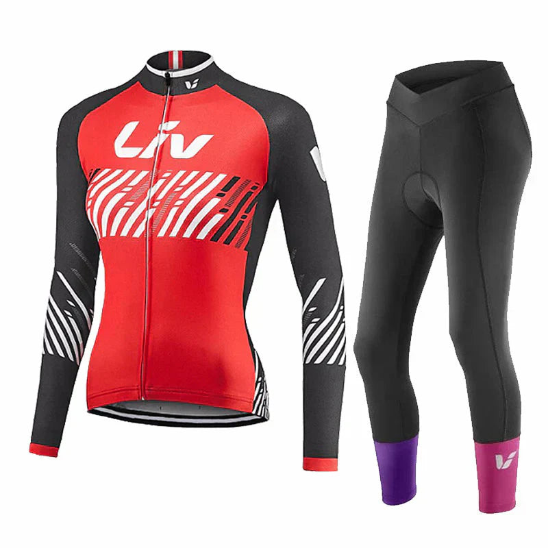 LIV 2K24 | Conjunto de ciclismo de invierno PRO para mujer