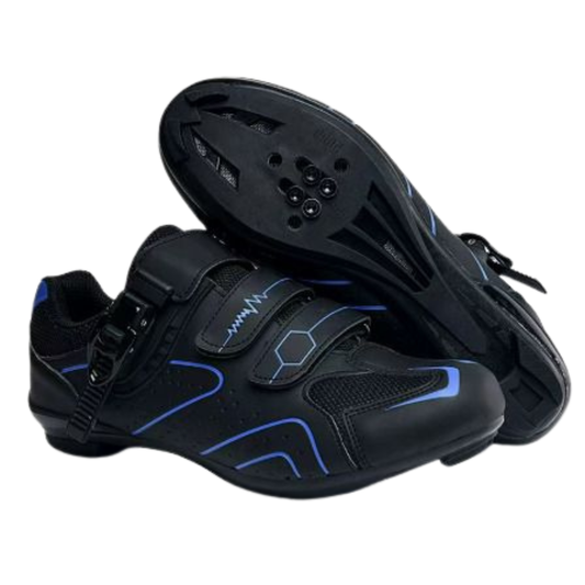 Zapatillas de ciclismo unisex con hebilla y cordones