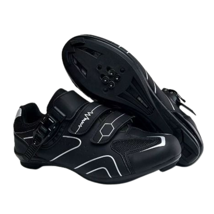 Zapatillas de ciclismo unisex con hebilla y cordones