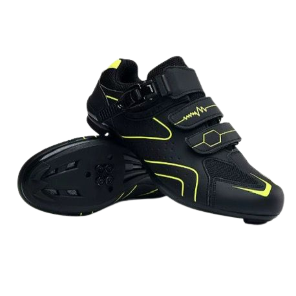 Zapatillas de ciclismo unisex con hebilla y cordones
