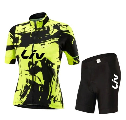 Conjunto de ciclismo BORA | Jersey de ciclismo de mangas cortas + culotte con tirantes