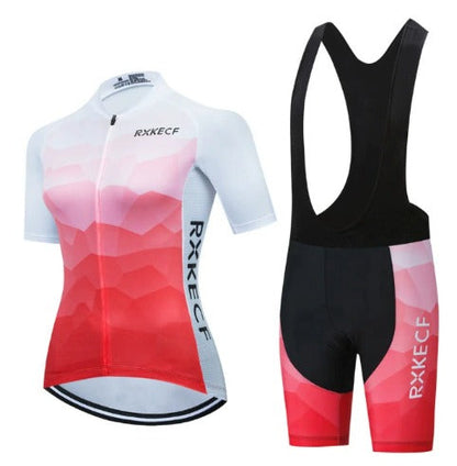 Conjunto BORA de maillot y culotte de ciclismo transpirables