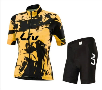Conjunto de ciclismo BORA | Jersey de ciclismo de mangas cortas + culotte con tirantes
