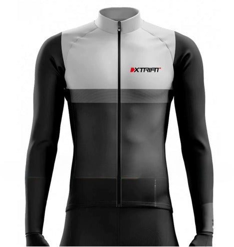 XTRIAT Camiseta de ciclismo de invierno para hombre | Forro polar, cálido y resistente al frío