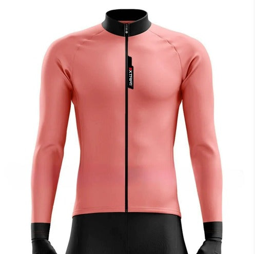 XTRIAT Camiseta de ciclismo de invierno para hombre | Forro polar, cálido y resistente al frío