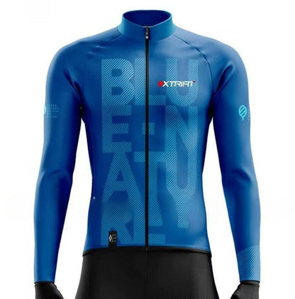 XTRIAT Camiseta de ciclismo de invierno para hombre | Forro polar, cálido y resistente al frío