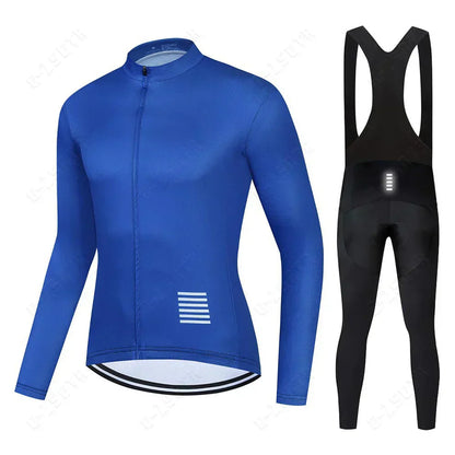 Conjunto de ciclismo profesional de mangas largas