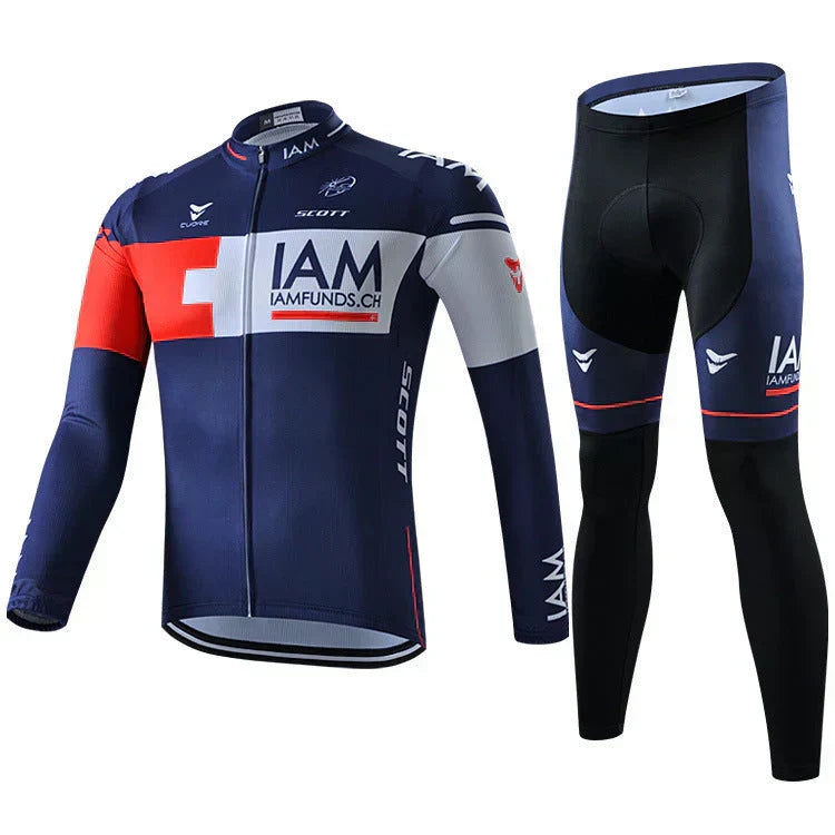 Camiseta de ciclismo profesional de manga larga