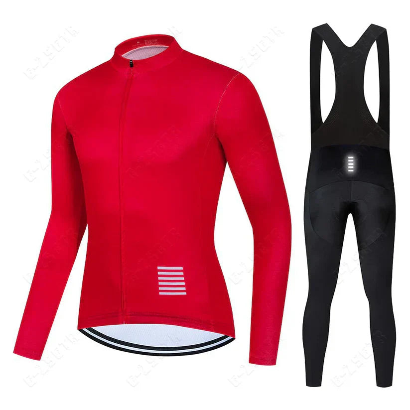 Conjunto de ciclismo de manga larga – versión con forro polar