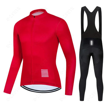 Conjunto de ciclismo profesional de mangas largas
