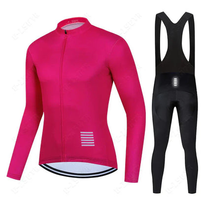 Conjunto de ciclismo de mangas largas