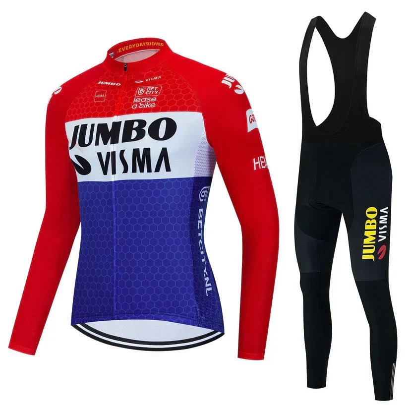 Jumbo Visma | Conjunto de ciclismo profesional de manga larga