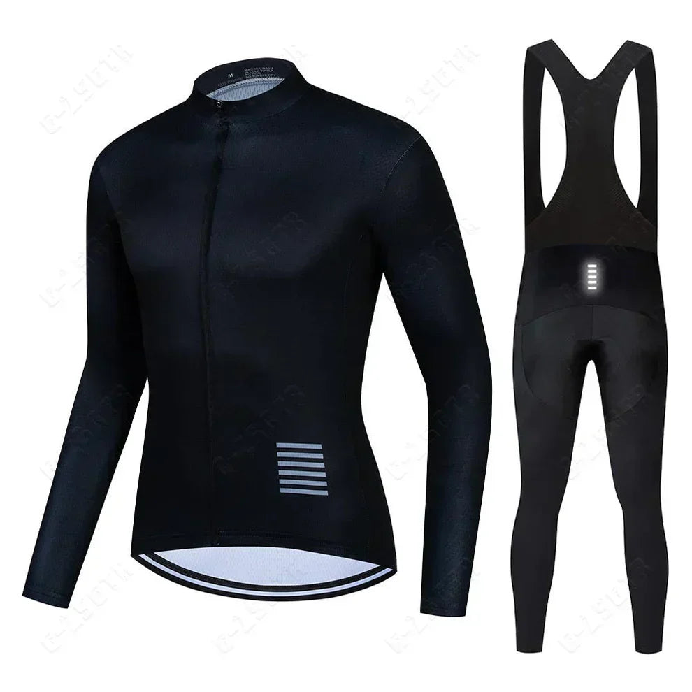 Conjunto de ciclismo profesional de mangas largas