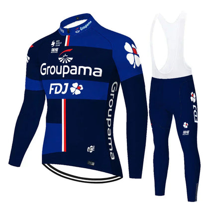 FDJ | Conjunto de ciclismo profesional de manga larga