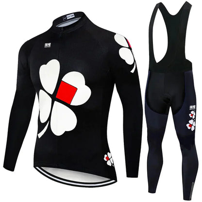 FDJ | Conjunto de ciclismo profesional de manga larga