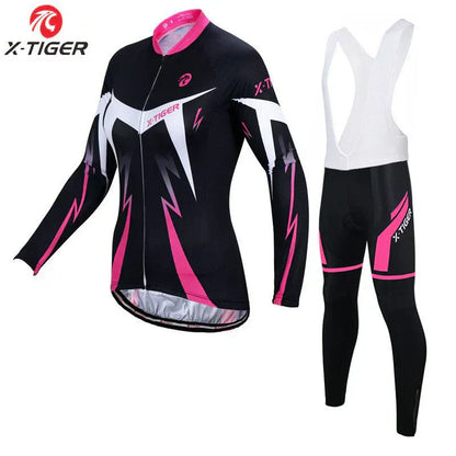 X-Tiger | Conjunto de ciclismo para mujer de mangas largas