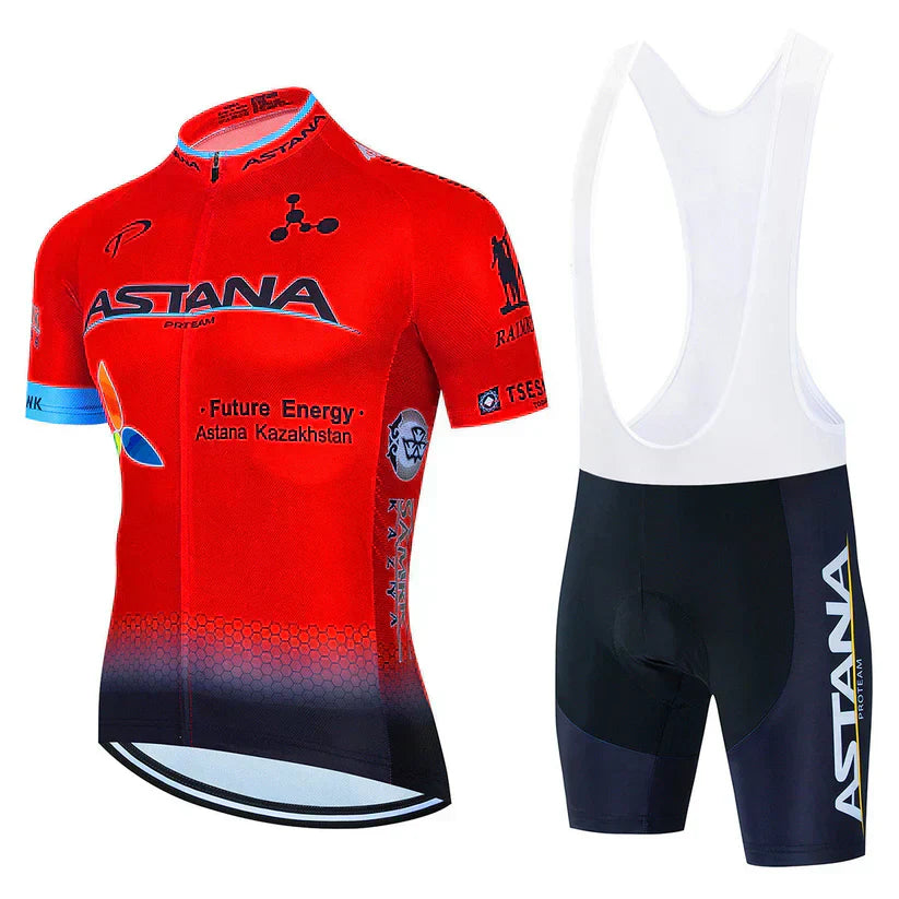 Astana | Conjunto de ropa para ciclistas profesionales