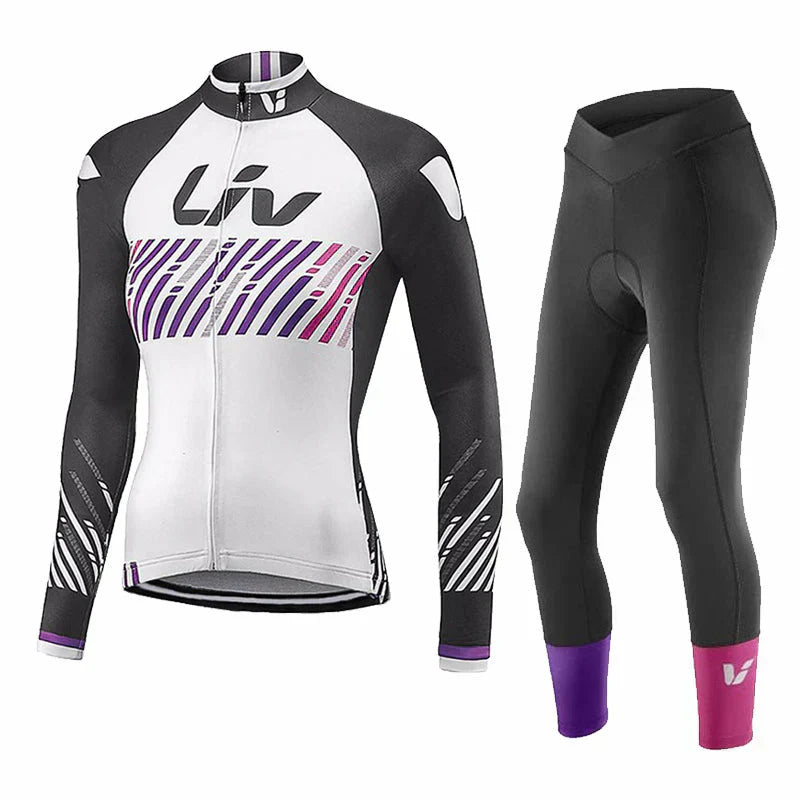 LIV 2K24 | Conjunto de ciclismo de invierno PRO para mujer