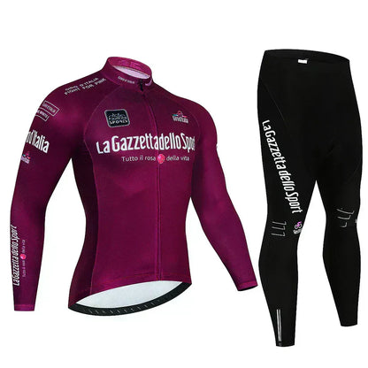 Giro d’Italia | Maillot de ciclismo profesional de manga larga – versión con forro polar