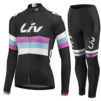 LIV 2K24 | Conjunto de ciclismo de invierno PRO para mujer