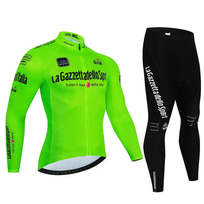 Giro d’Italia | Maillot de ciclismo profesional de manga larga – versión con forro polar