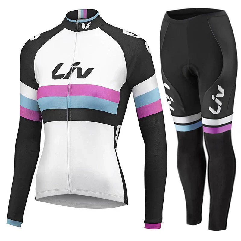 LIV 2K24 | Conjunto de ciclismo de invierno PRO para mujer