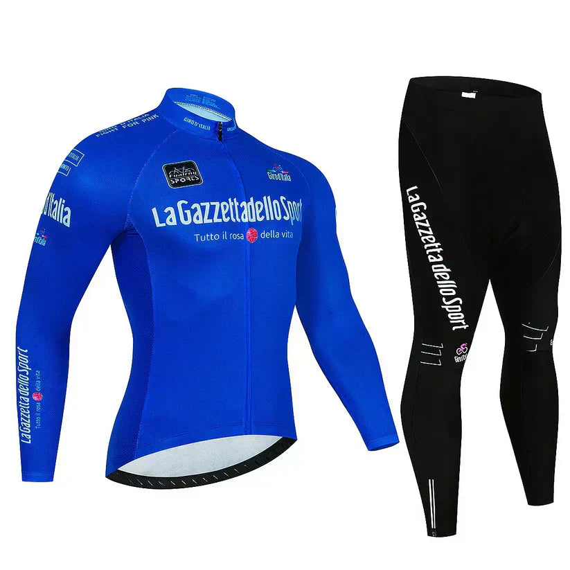 Giro d’Italia | Maillot de ciclismo profesional de manga larga – versión con forro polar