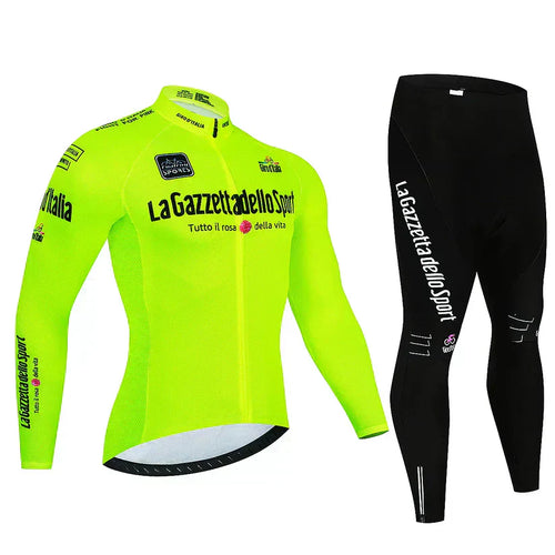 Giro d’Italia | Maillot de ciclismo profesional de manga larga – versión con forro polar