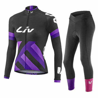 LIV 2K24 | Conjunto de ciclismo de invierno PRO para mujer