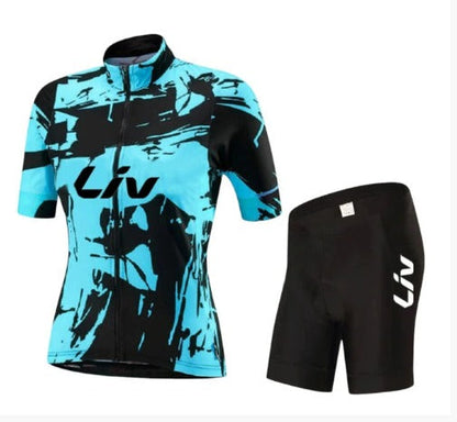 Conjunto de ciclismo BORA | Jersey de ciclismo de mangas cortas + culotte con tirantes